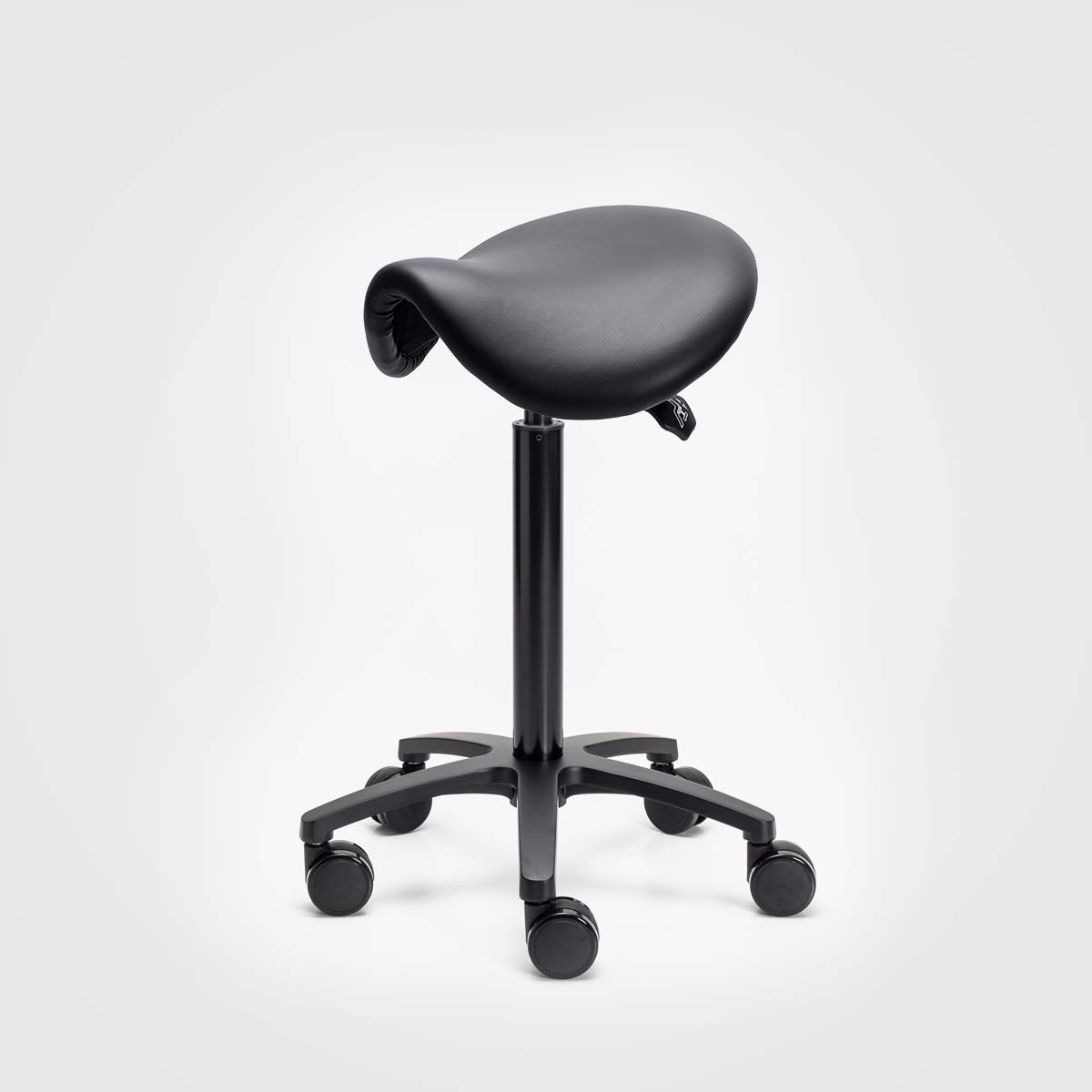 Roll-Ergonomic, musta nahka (OUTLET)