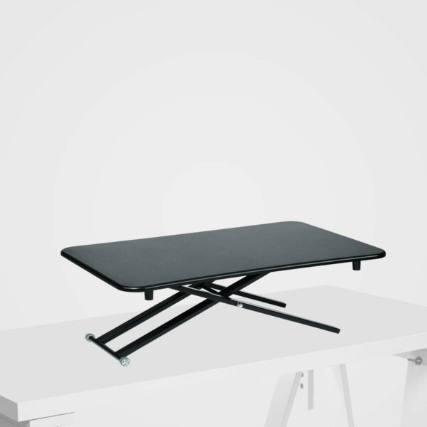 Stoo Desk on Desk Lite -säädettävä työtaso pöydän päälle, musta