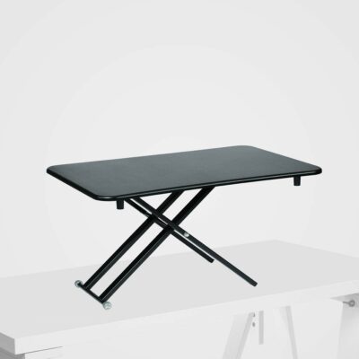 Stoo Desk on Desk Lite -säädettävä työtaso pöydän päälle, musta