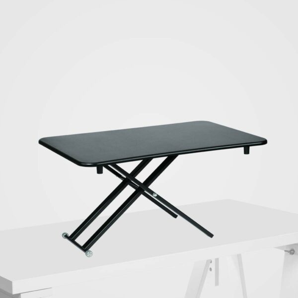 Stoo Desk on Desk Lite -säädettävä työtaso pöydän päälle, musta