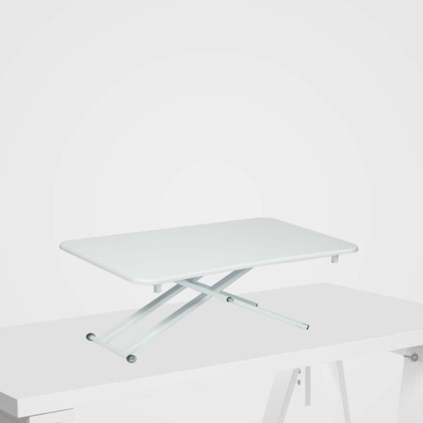 Stoo Desk on Desk Lite -säädettävä työtaso pöydän päälle, valkoinen