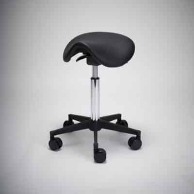 Roll-Ergonomic, musta nahka (OUTLET)