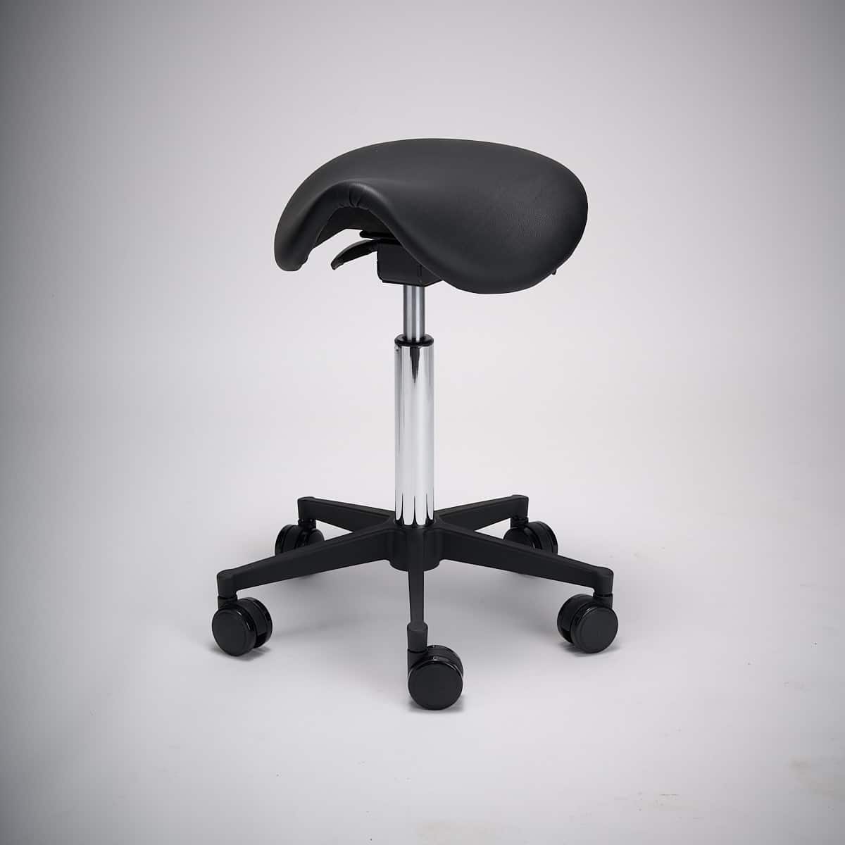 Roll-Ergonomic, musta nahka (OUTLET)