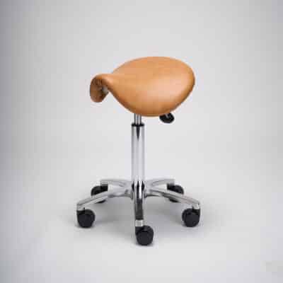 Roll-Ergonomic, ruskea keinonahka (OUTLET)